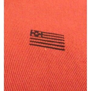 GH Bass Shorts  Red  Twill Small Flags Design Sz. 34 Cotton Blend Stretch  Mens